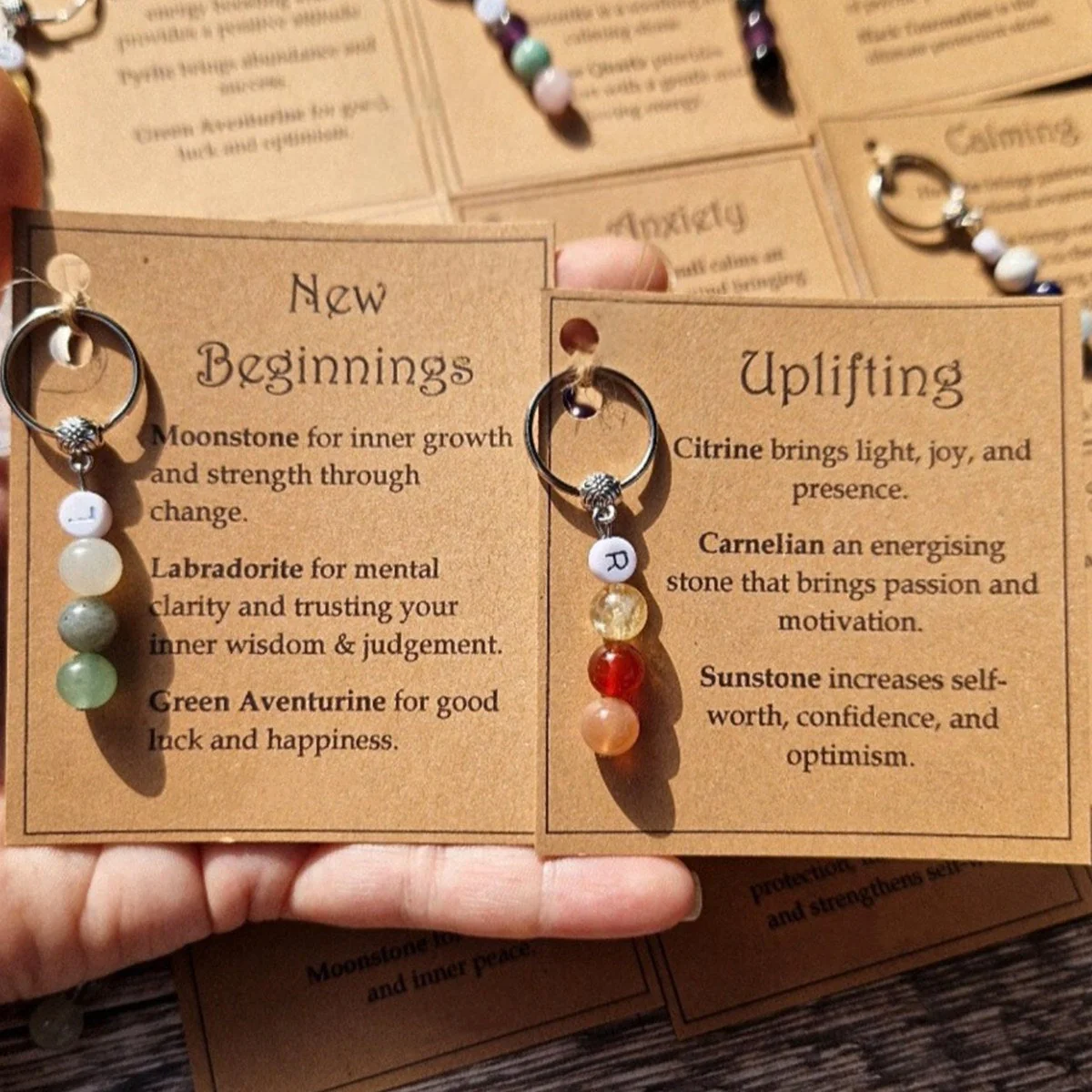 Good Luck, New Beginnings, Self Love, Success Healing Personalized Crystal Keyring - Image 5