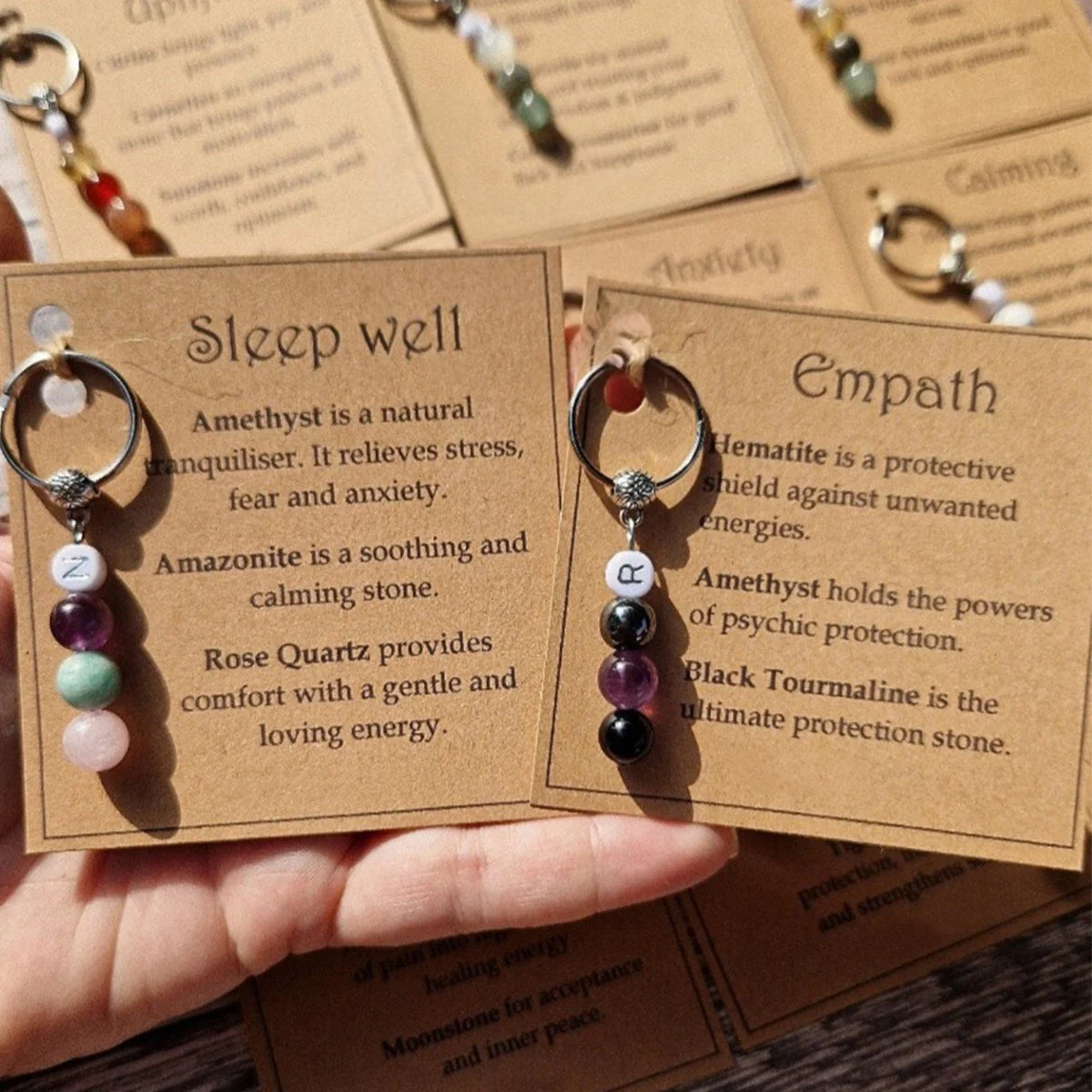 Good Luck, New Beginnings, Self Love, Success Healing Personalized Crystal Keyring - Image 6