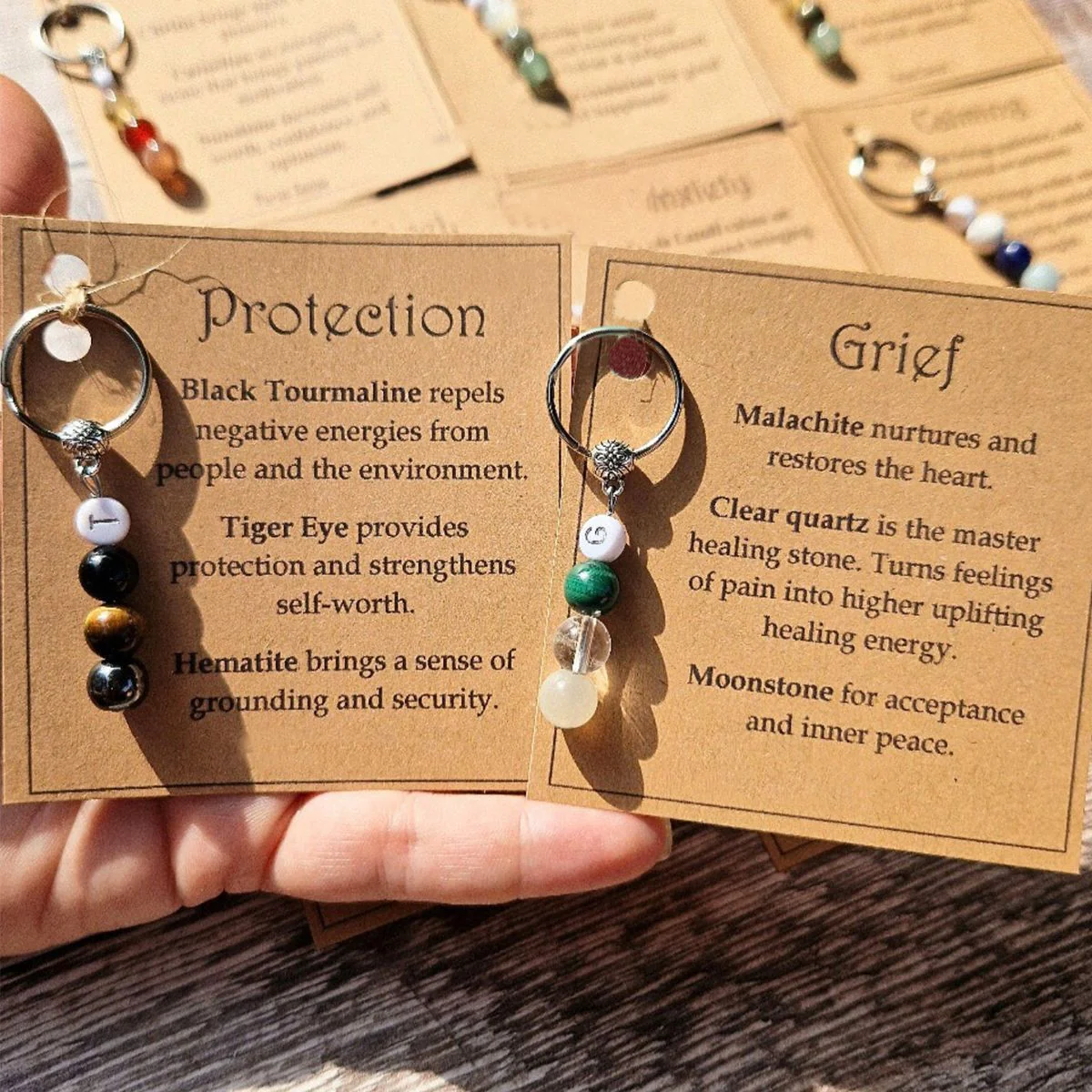 Good Luck, New Beginnings, Self Love, Success Healing Personalized Crystal Keyring - Image 7