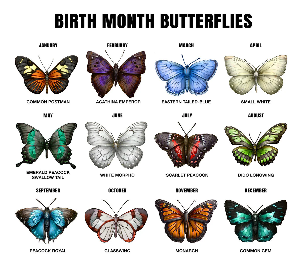 Goodbyes Are Not Forever Butterfly Birth Month - Personalized 2-Layered Mix Ornament - Image 5