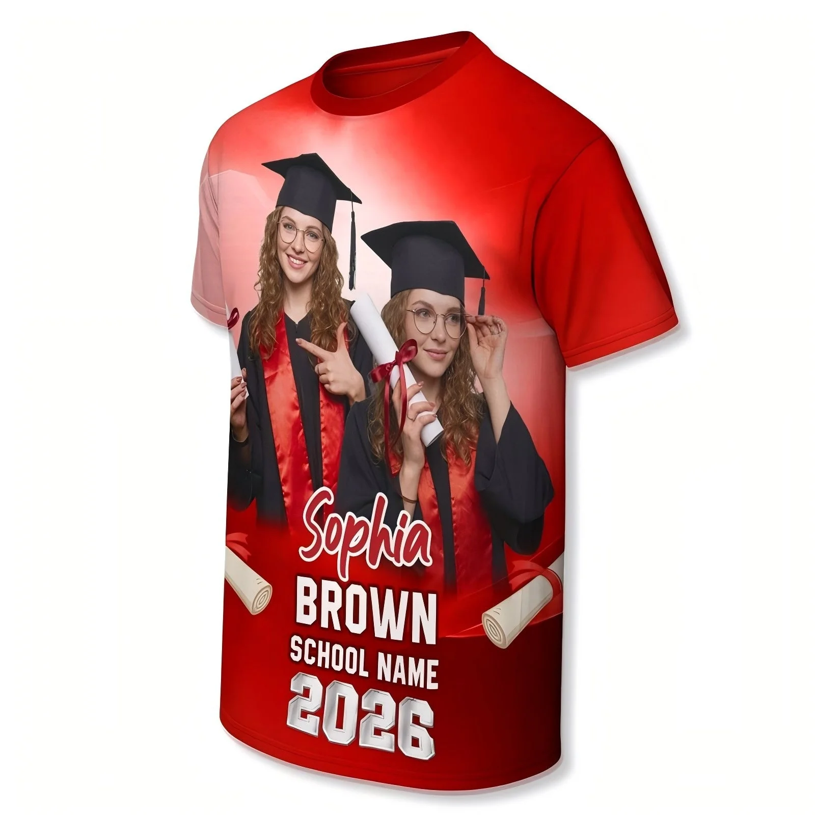 Graduate Custom Photo - Personalized Shirt - Family Matching Graduation Shirt, Graduation Party Gift, Senior Class of 2026 - Image 5