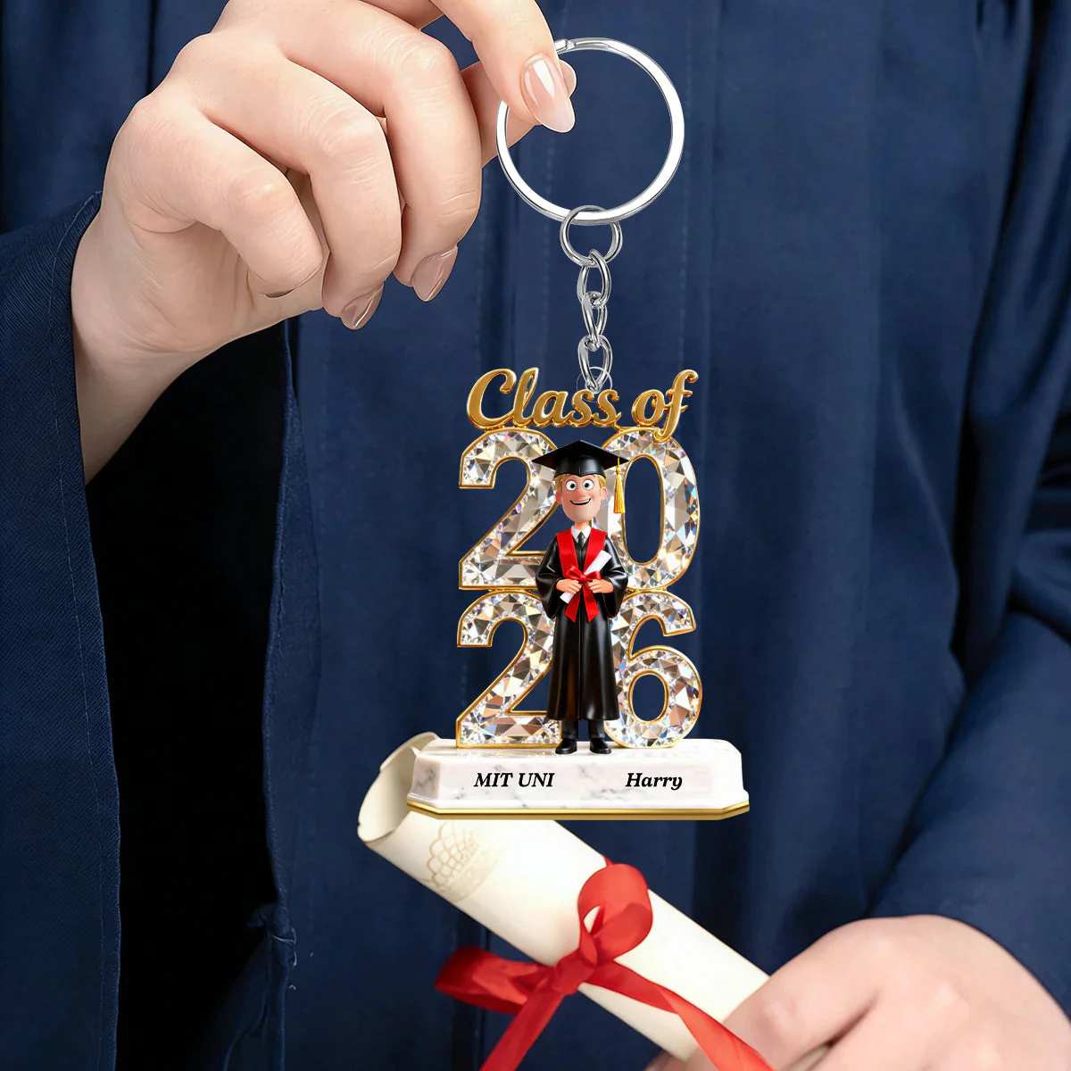 Graduation Acrylic Keychain - Personalized Gifts For Graduates - Image 4