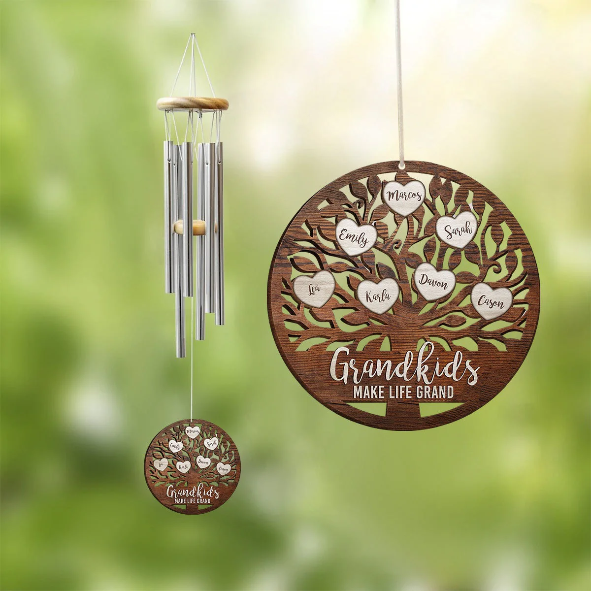 Grandkids Make Life Grand - Personalized Wind Chimes - Image 6