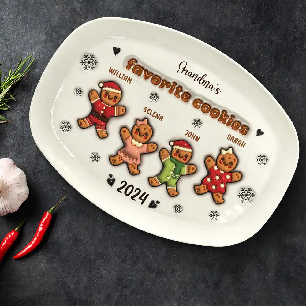 Grandma Favorite Cookies Personalized Platter - Image 2