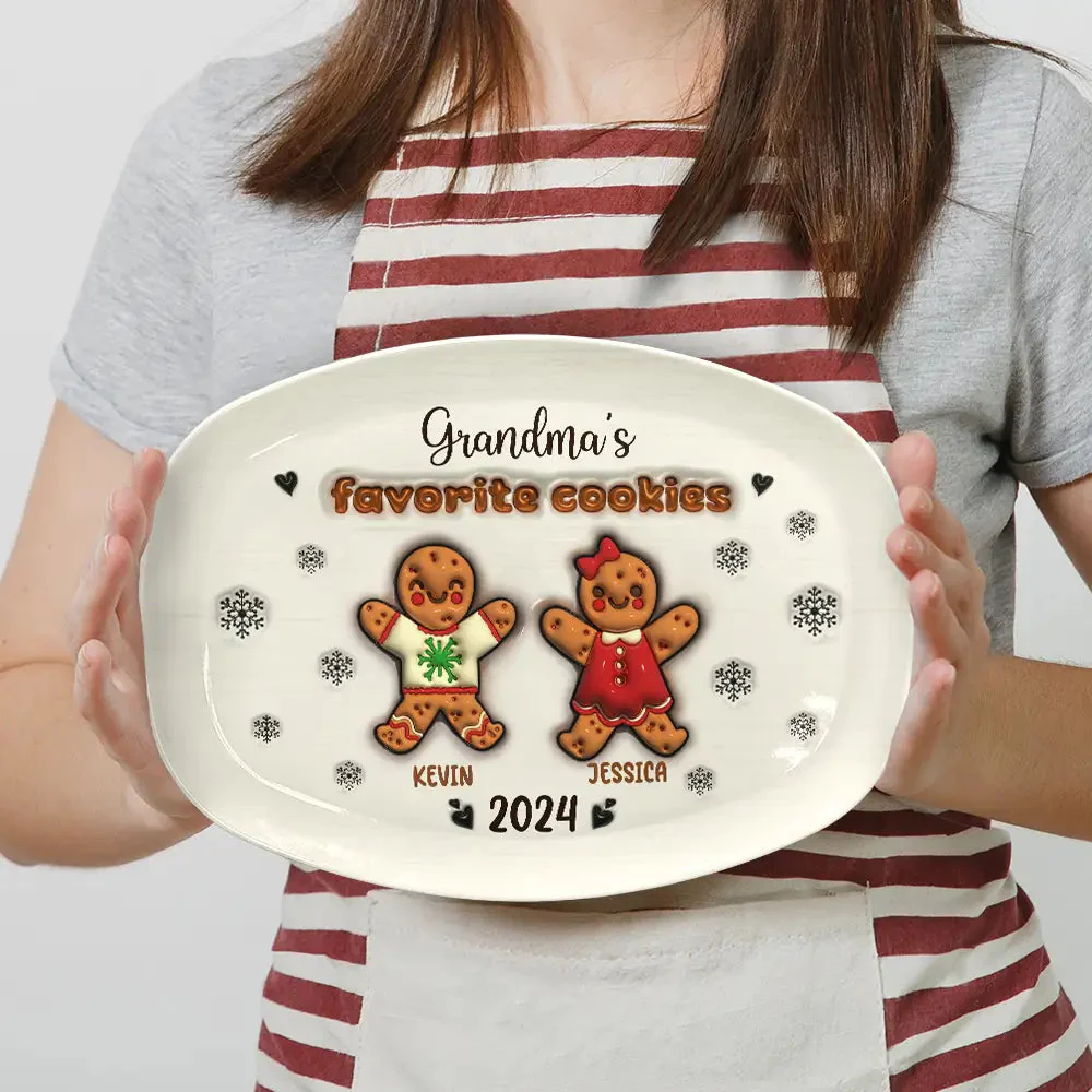 Grandma Favorite Cookies Personalized Platter - Image 3
