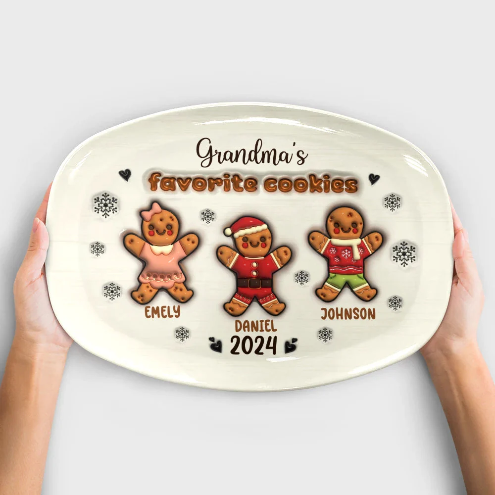 Grandma Favorite Cookies Personalized Platter - Image 4