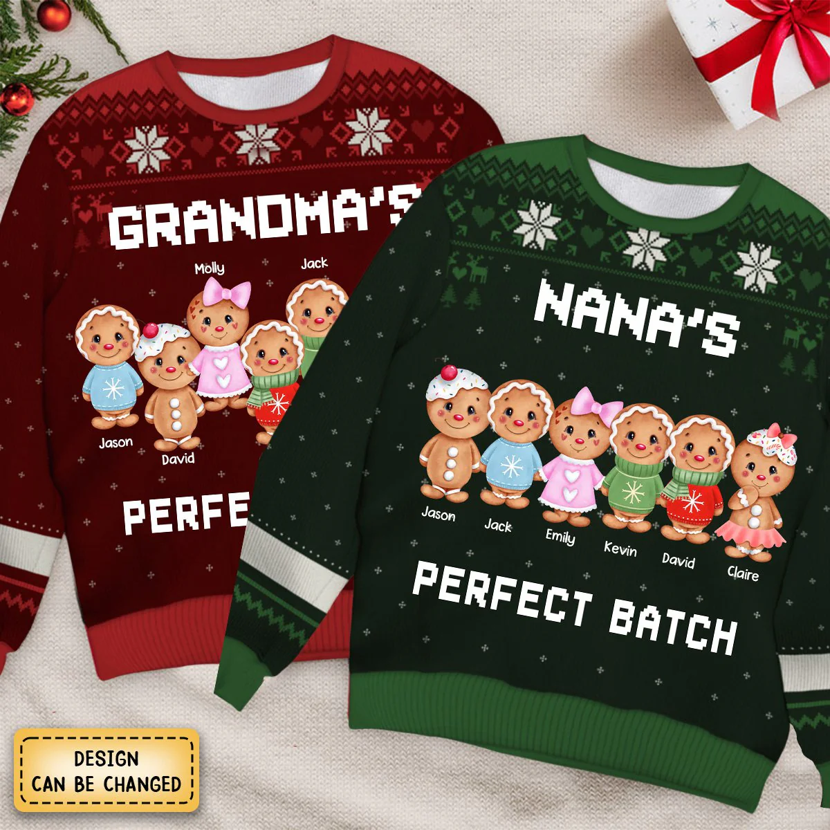 Grandma’s Love And Kid’s Laughter Make Christmas Special - Family Personalized Sweatshirt - Image 3