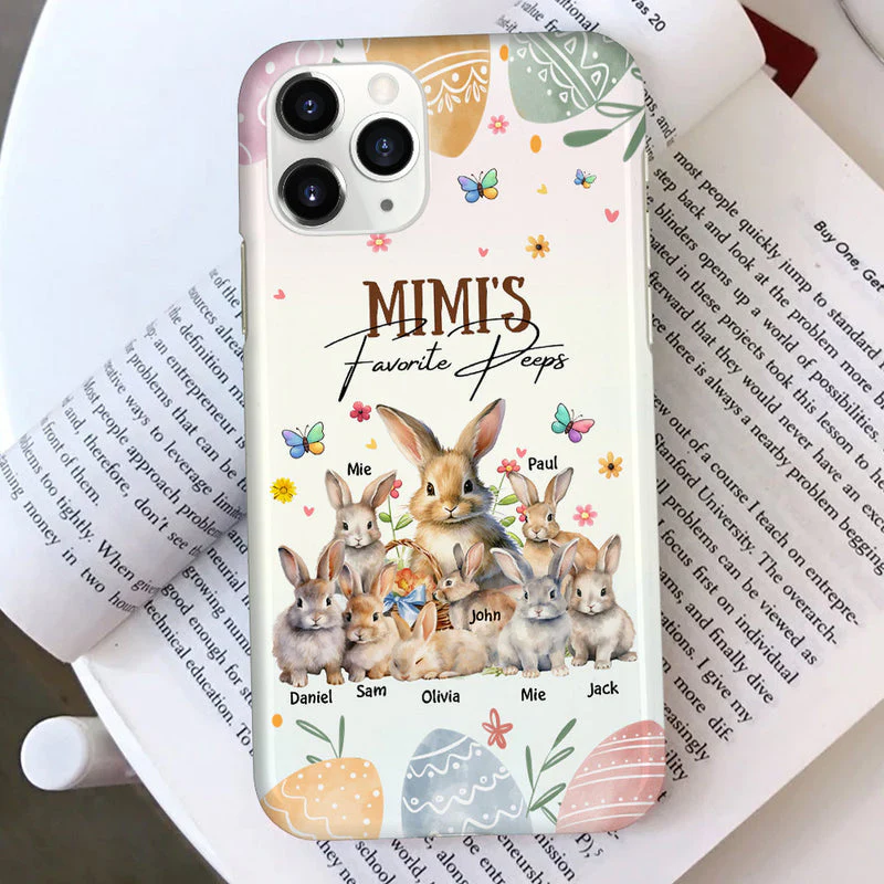Grandma's Favorite Rabbit Personalized Phone Case - Image 2