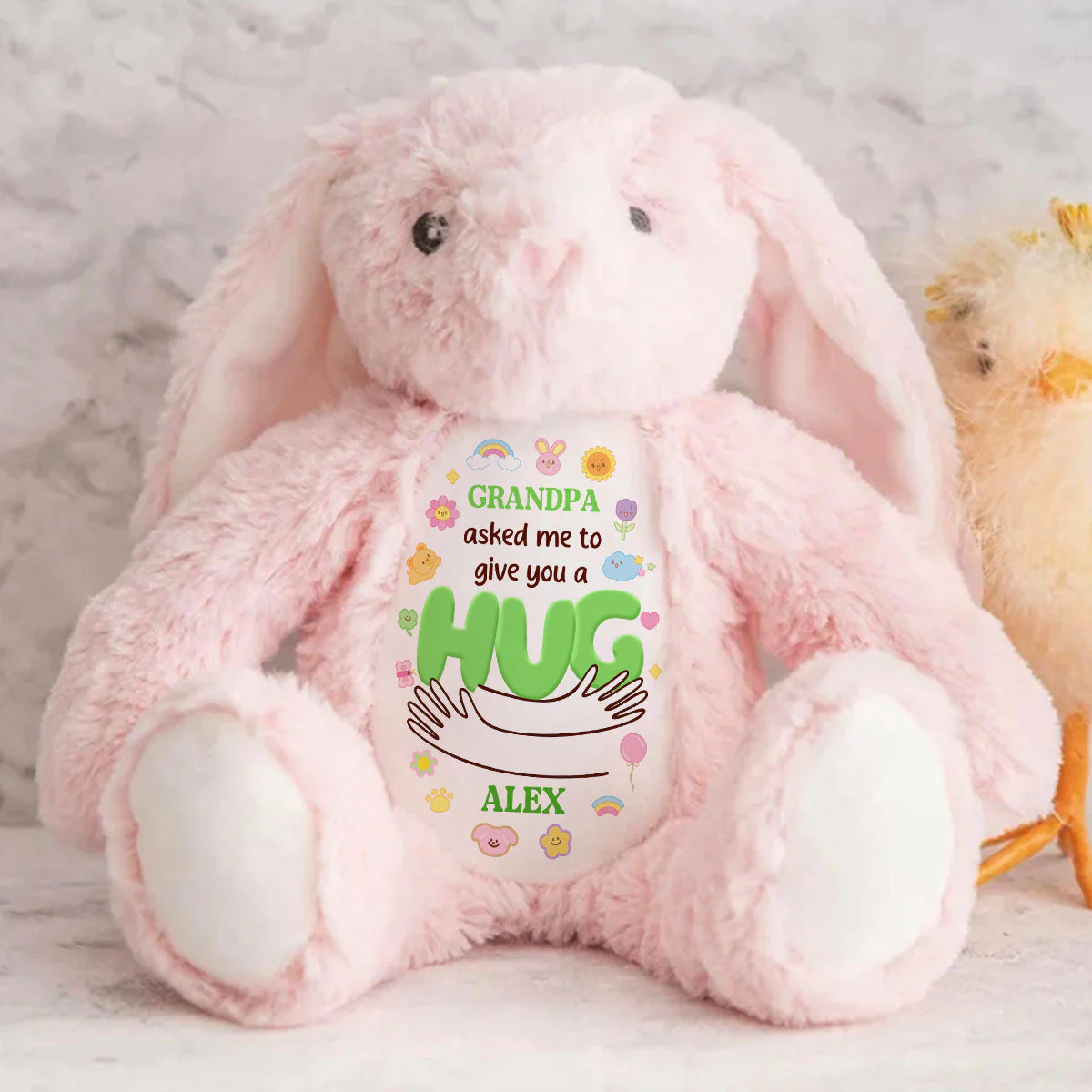 Grandma's Hug - Personalized Custom Easter Bunny Plush Gift For Family Members - Image 8