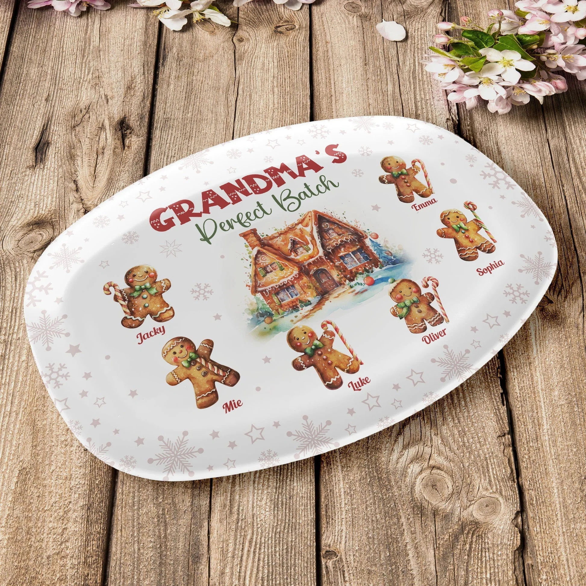 Grandma's Perfect Batch Custom Christmas - Personalized Platters - Image 2