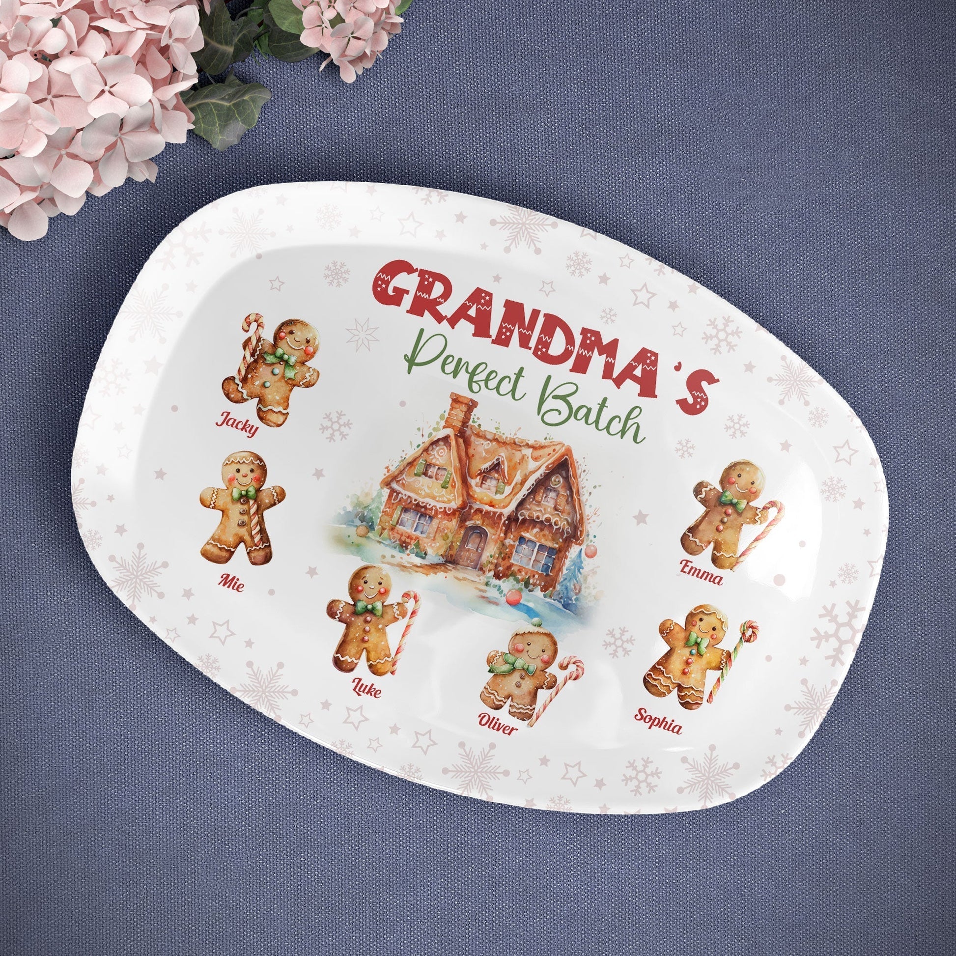 Grandma's Perfect Batch Custom Christmas - Personalized Platters - Image 3