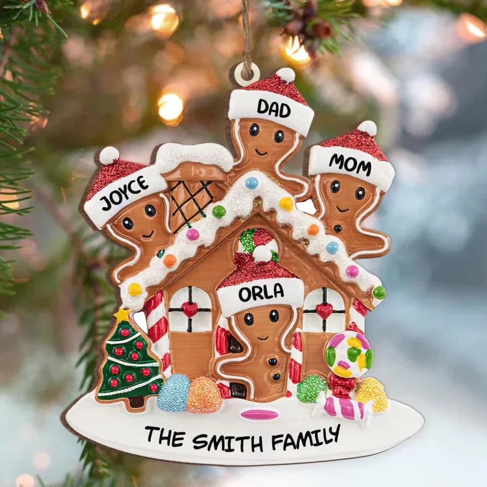 Grandma's Perfect Batch - Personalized Christmas Wooden Ornament, Gift For Family - Image 2