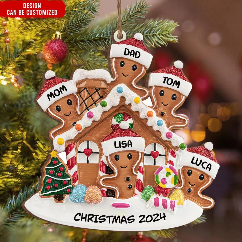 Grandma's Perfect Batch - Personalized Christmas Wooden Ornament, Gift For Family - Image 3
