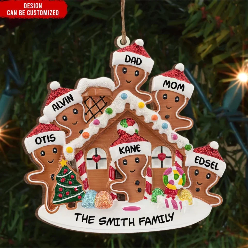 Grandma's Perfect Batch - Personalized Christmas Wooden Ornament, Gift For Family - Image 4