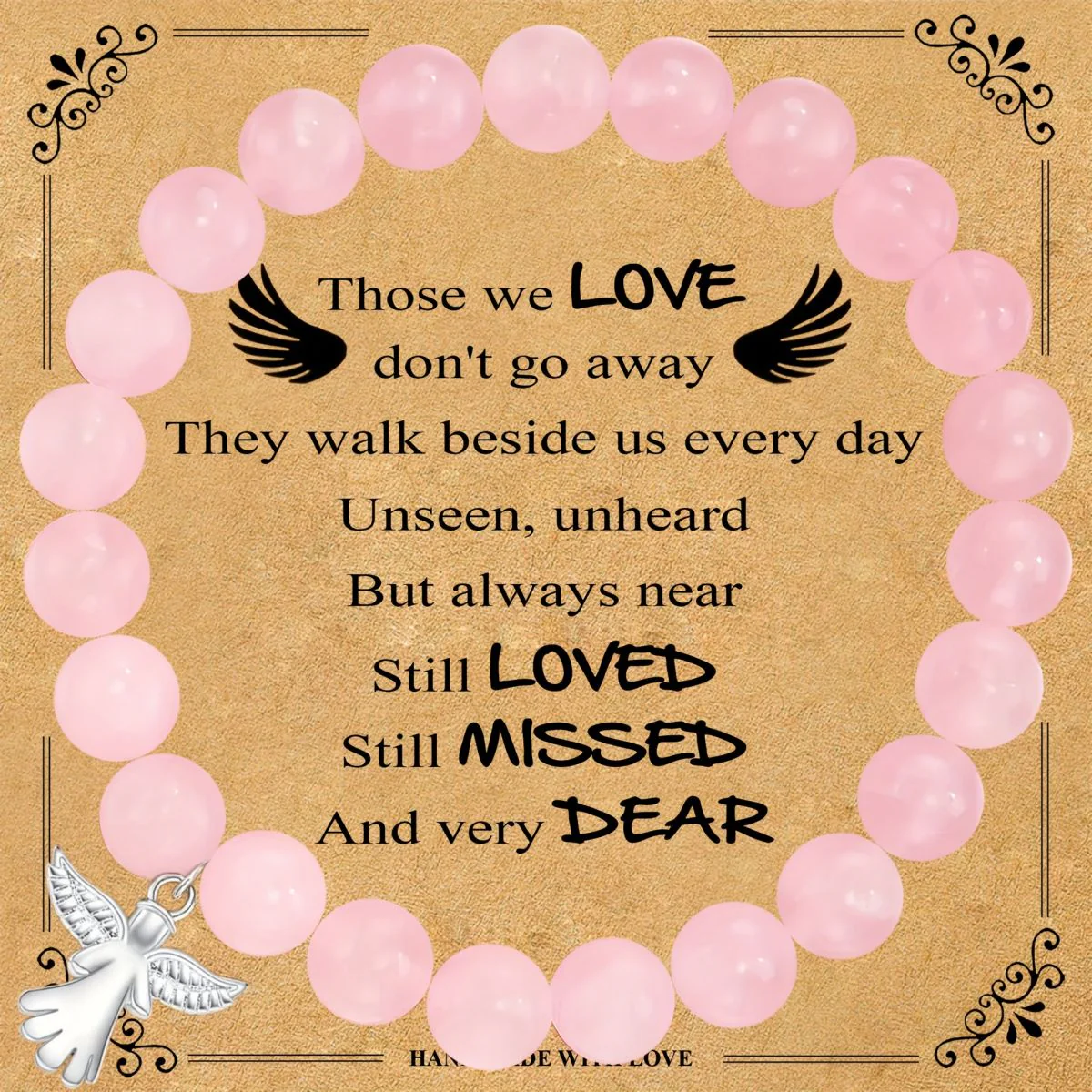 Guardian Angel Gift, Little Hug from Heaven Natural Stone Angel Bracelet - Image 7