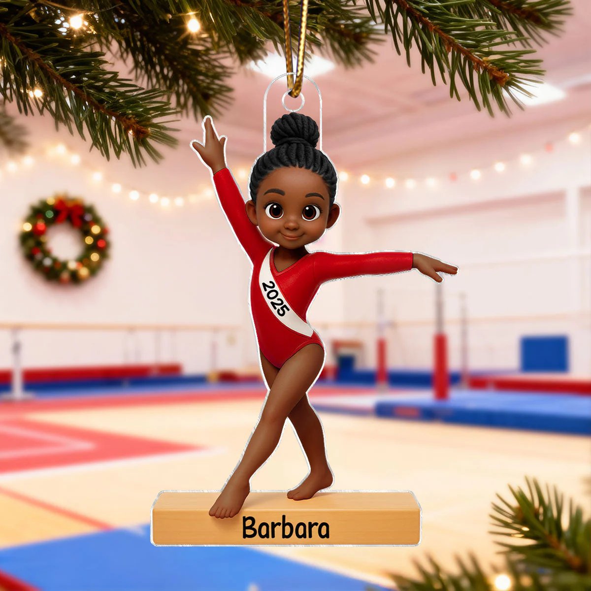 Gymnastic Girl - Personalized Acrylic Ornament - Christmas Gift For Daughter Granddaughter - Image 5