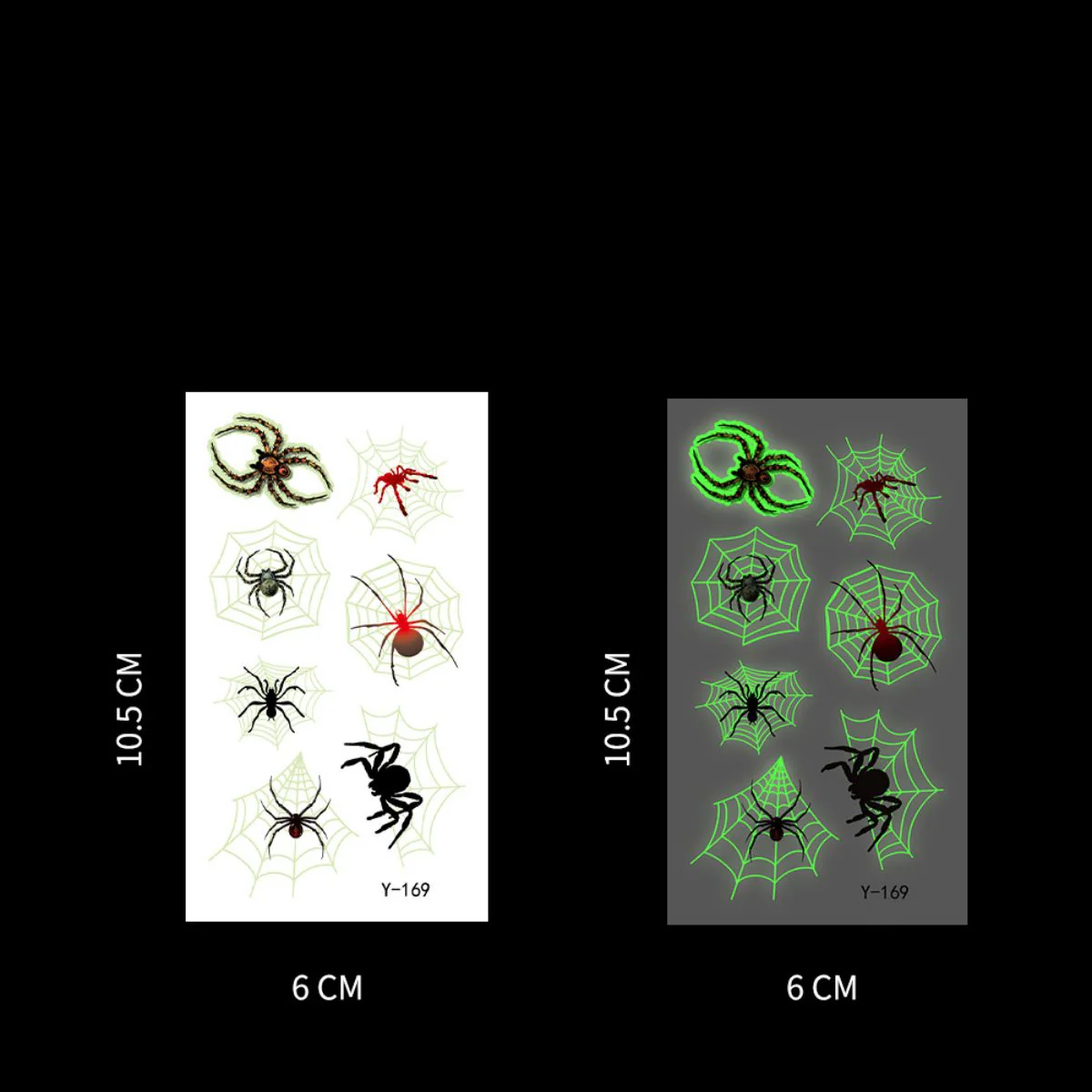 Halloween Glow In The Dark Tattoo Stickers - Image 10