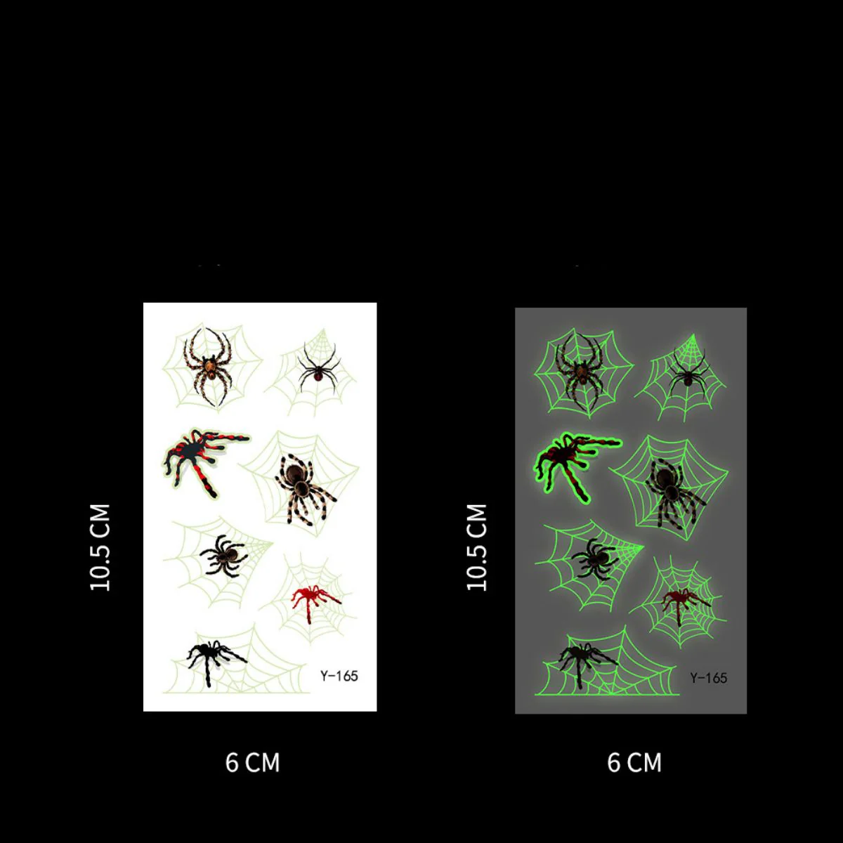 Halloween Glow In The Dark Tattoo Stickers - Image 26