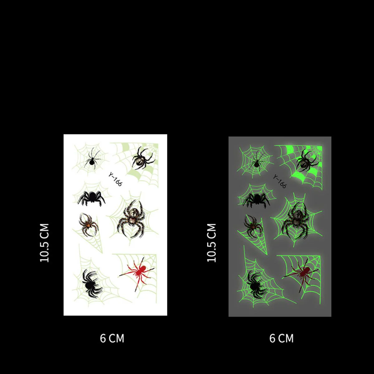 Halloween Glow In The Dark Tattoo Stickers - Image 7