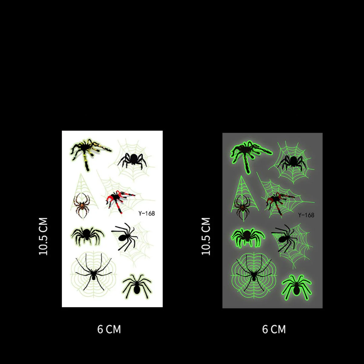 Halloween Glow In The Dark Tattoo Stickers - Image 9