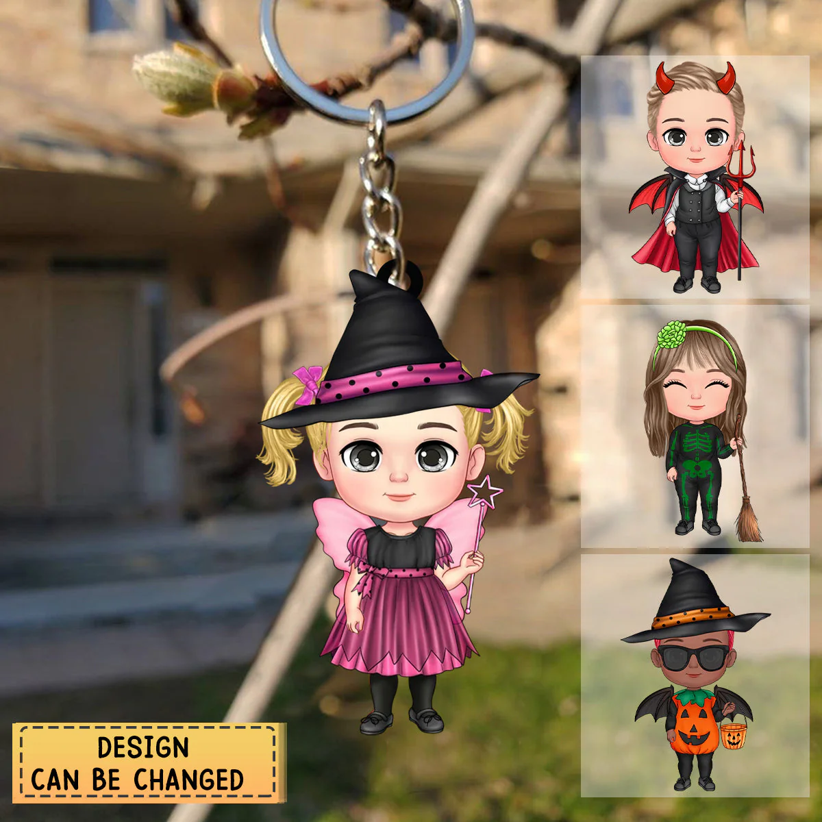Halloween Party Gift for Kids- Personalized Acrylic Keychain