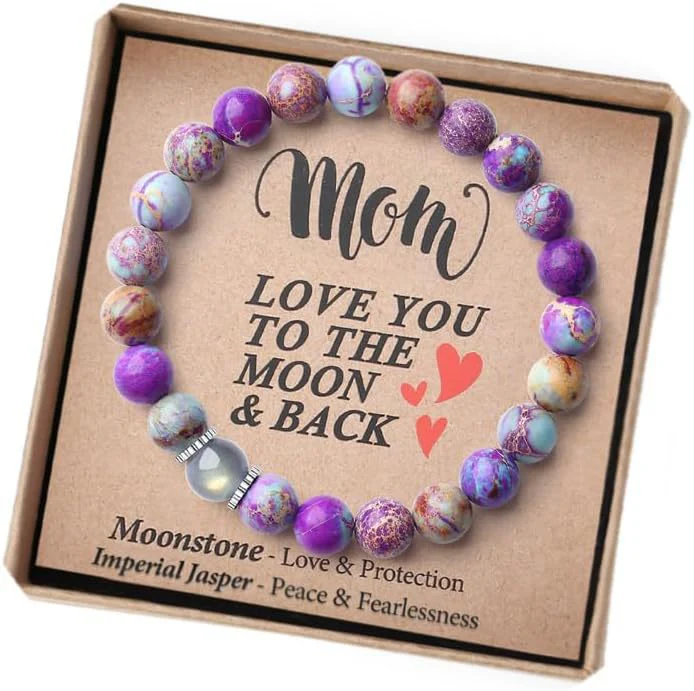 Hand Woven Bracelet With Gift Card, Healing Crystal Bracelet Mother's Day Gift - Image 14