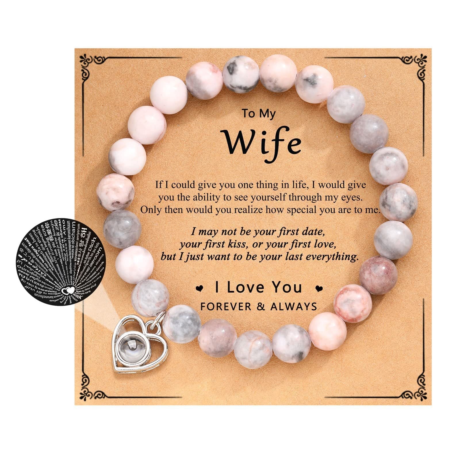 Hand Woven Bracelet With Gift Card, Healing Crystal Bracelet Mother's Day Gift - Image 25