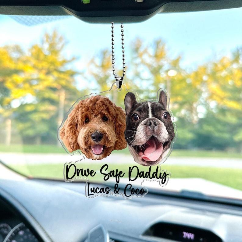 Hanging Dog Photo Personalized Acrylic Car Ornament Gift For Pet Lovers - Image 10
