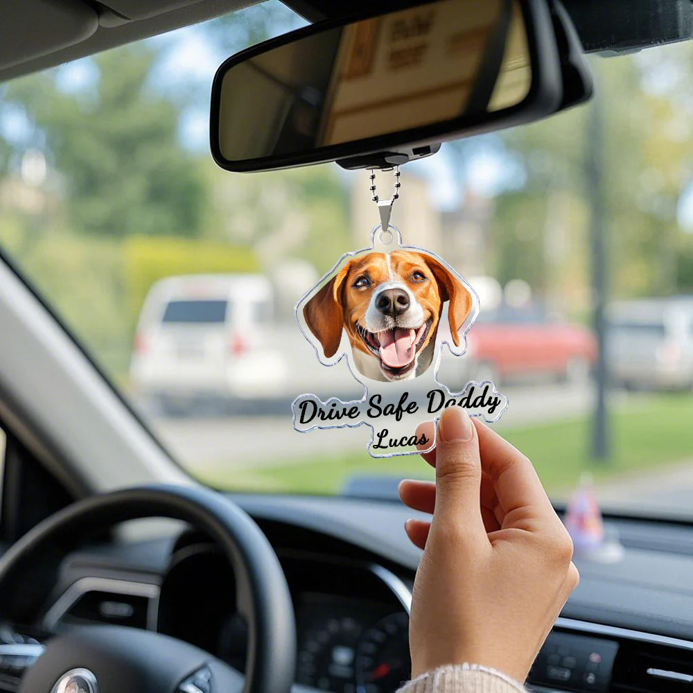 Hanging Dog Photo Personalized Acrylic Car Ornament Gift For Pet Lovers - Image 11