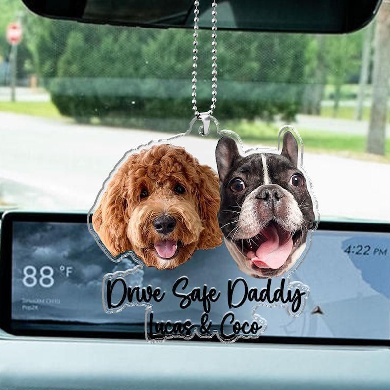 Hanging Dog Photo Personalized Acrylic Car Ornament Gift For Pet Lovers - Image 14