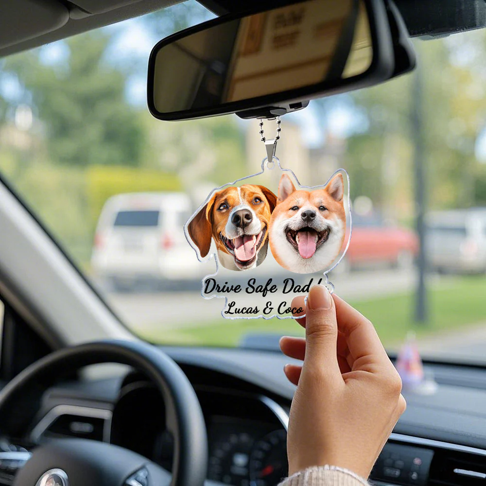Hanging Dog Photo Personalized Acrylic Car Ornament Gift For Pet Lovers - Image 7
