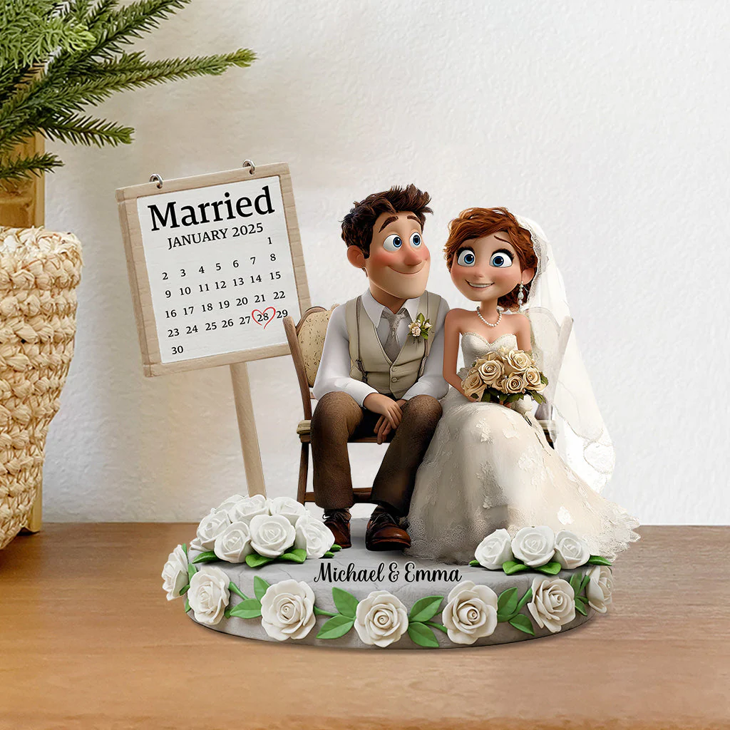 Happily Ever After - Personalized Couple Acrylic Plaque - Image 5