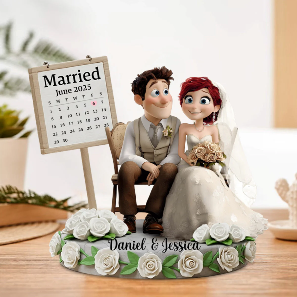Happily Ever After - Personalized Couple Acrylic Plaque - Image 6