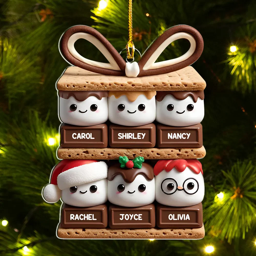 Happy Candy - Personalized Custom Acrylic Ornament - Gifts For Family, Friends, Coworkers - Image 2