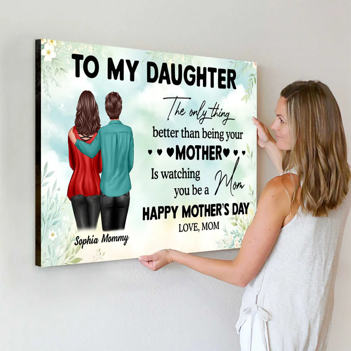 Happy Mother's Day! Personalized Poster, Mother's Day 2025 Gift for Daughter - Image 2