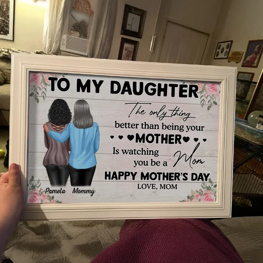 Happy Mother's Day! Personalized Poster, Mother's Day 2025 Gift for Daughter - Image 4
