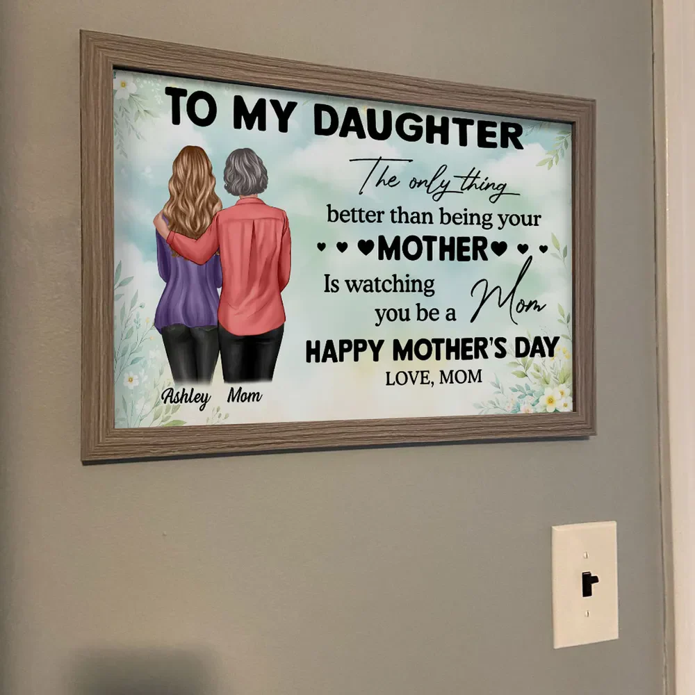 Happy Mother's Day! Personalized Poster, Mother's Day 2025 Gift for Daughter - Image 5