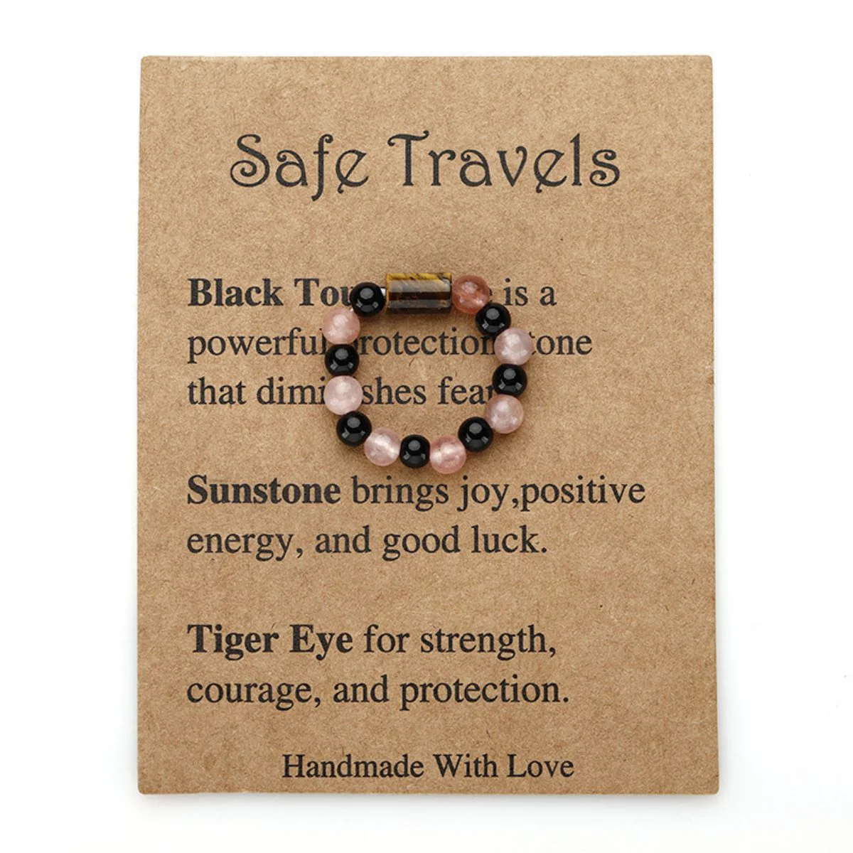 Healing crystals,Beaded elastic ring - Image 14