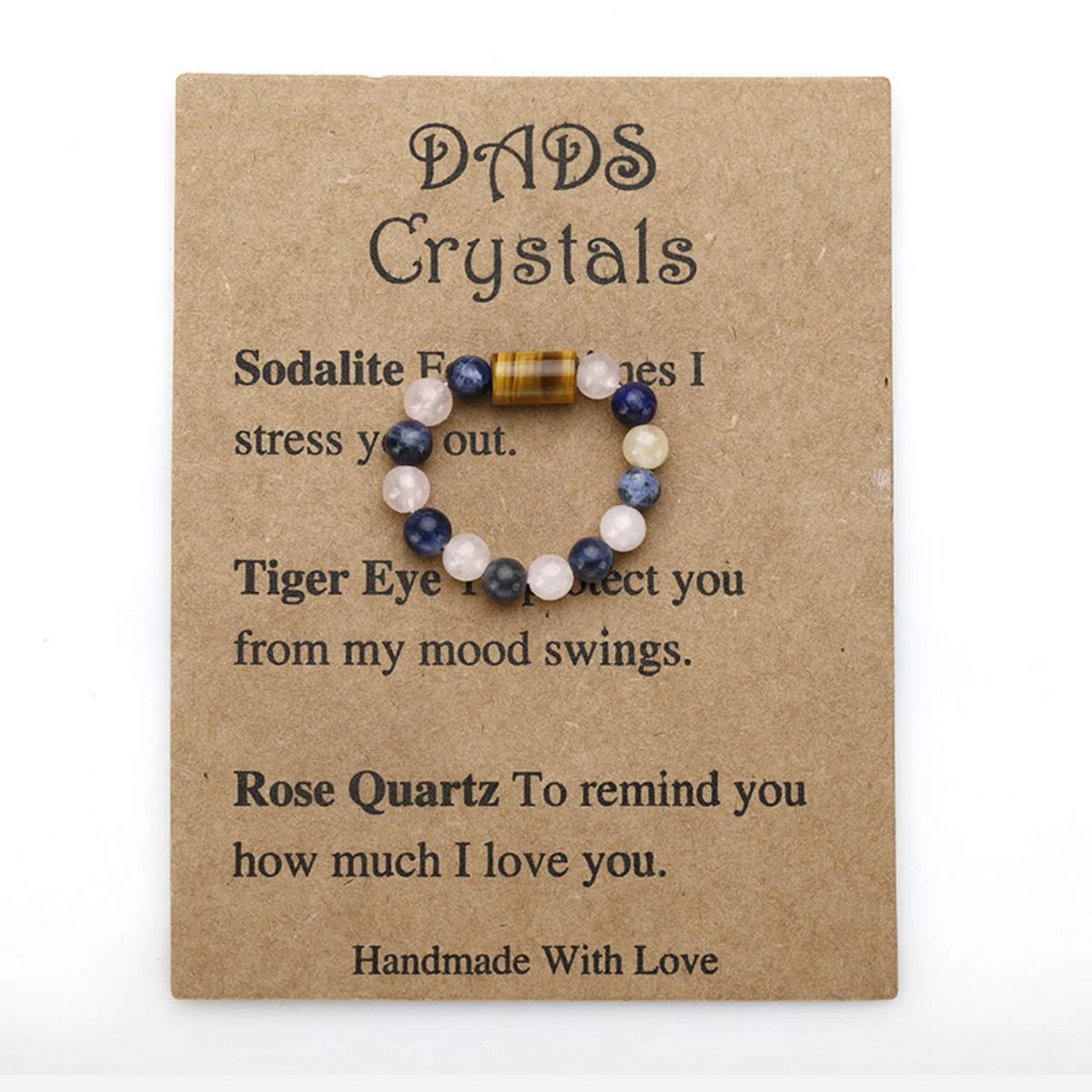 Healing crystals,Beaded elastic ring - Image 8