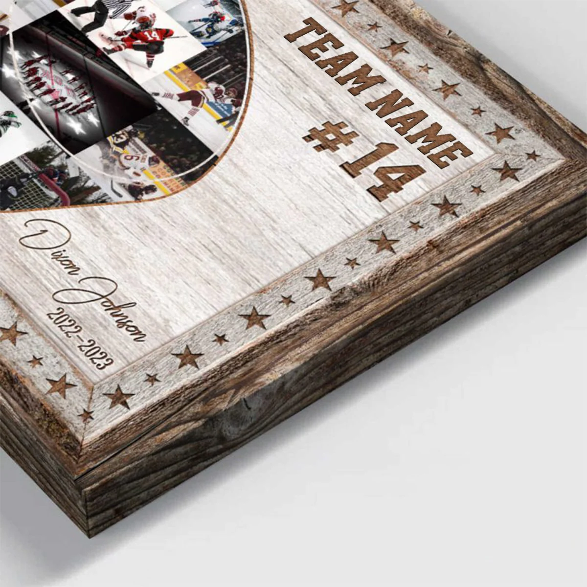 Hockey Team Photo Collage, Personalized Canvas/Poster, Ice Hockey Sports Gifts - Image 3