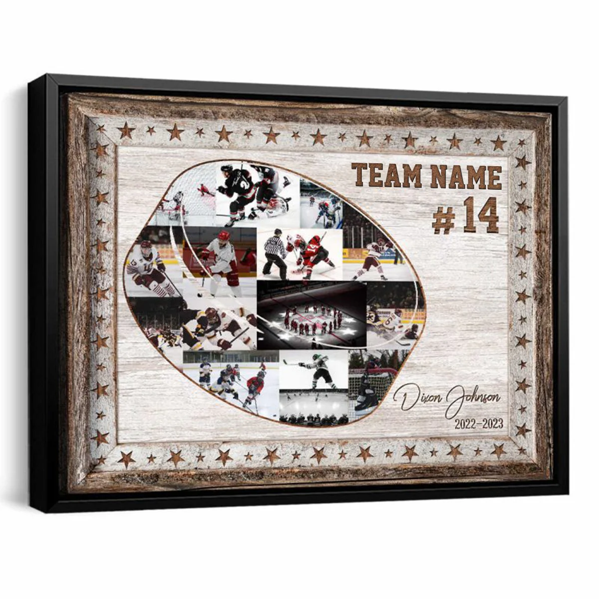 Hockey Team Photo Collage, Personalized Canvas/Poster, Ice Hockey Sports Gifts - Image 6