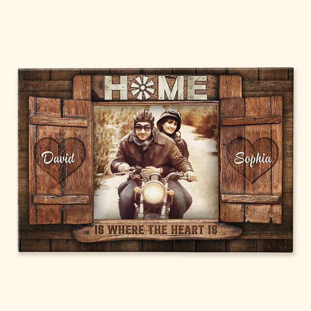 Home is Where The Heart is Personalized Canvas Print - Image 3
