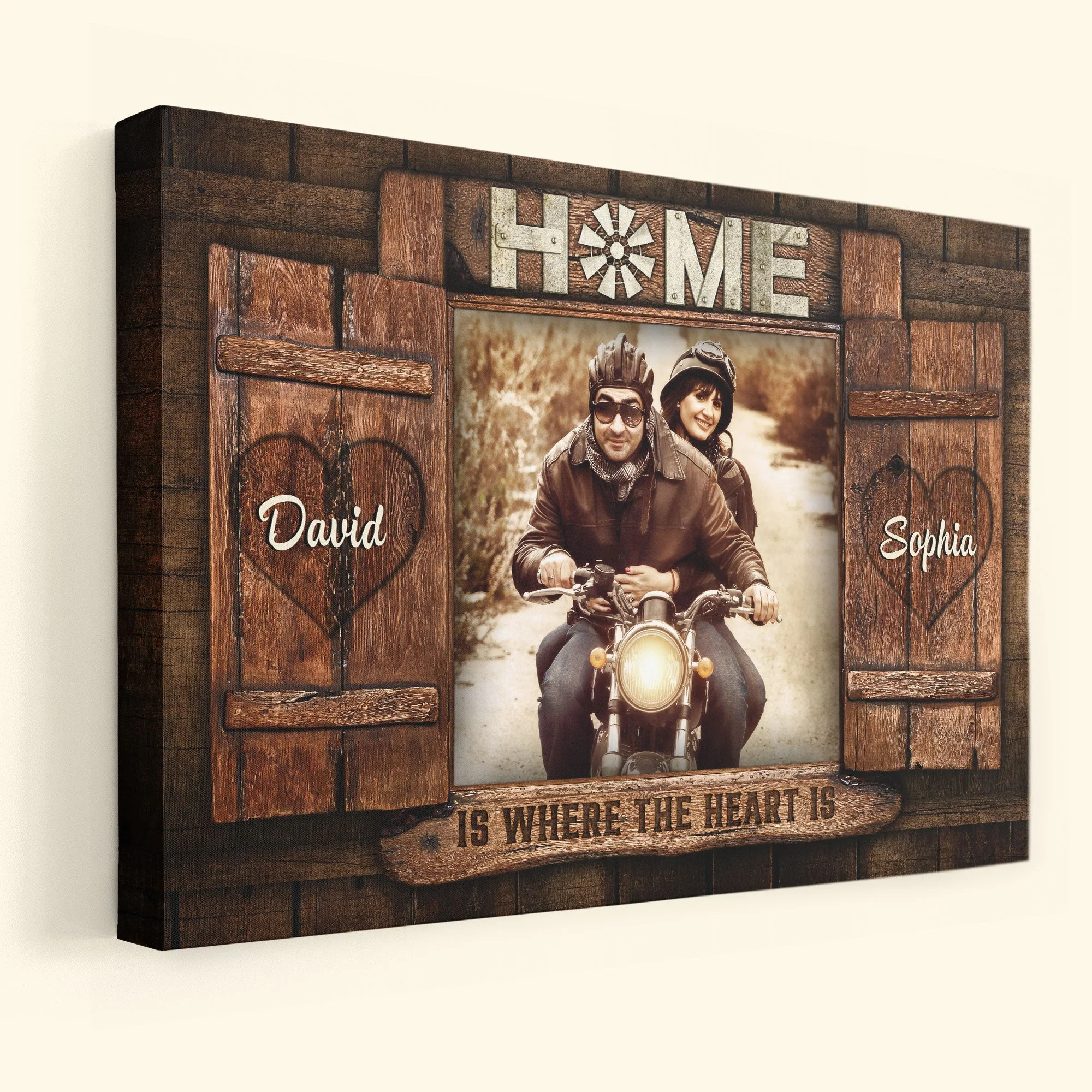 Home is Where The Heart is Personalized Canvas Print - Image 4