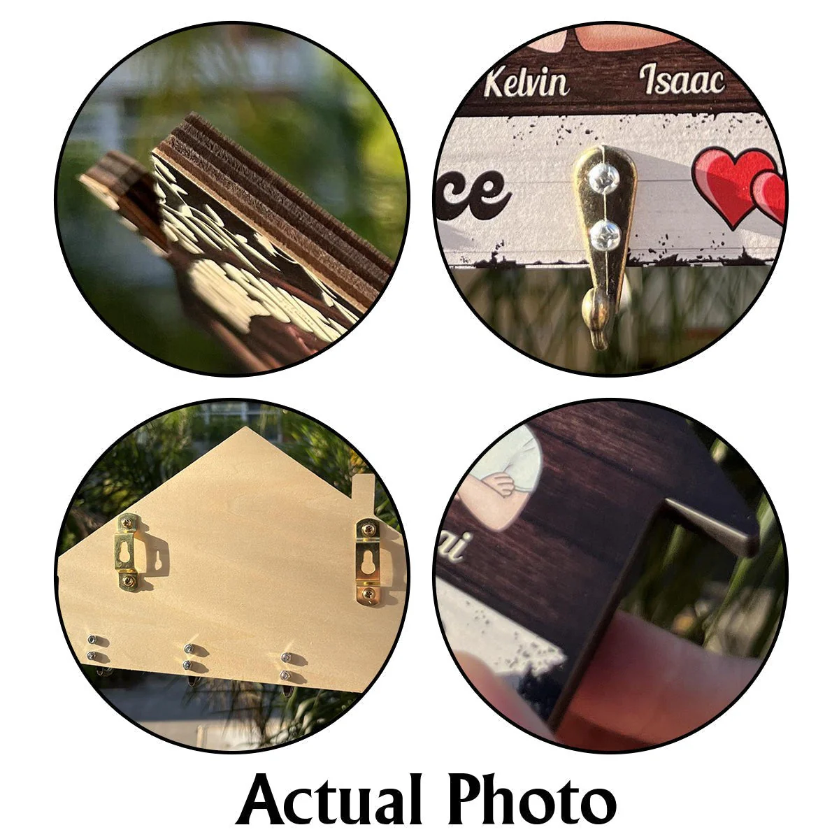 Home Sweet Home - Personalized Couple Custom Shaped Key Rack With Custom Names - Image 7