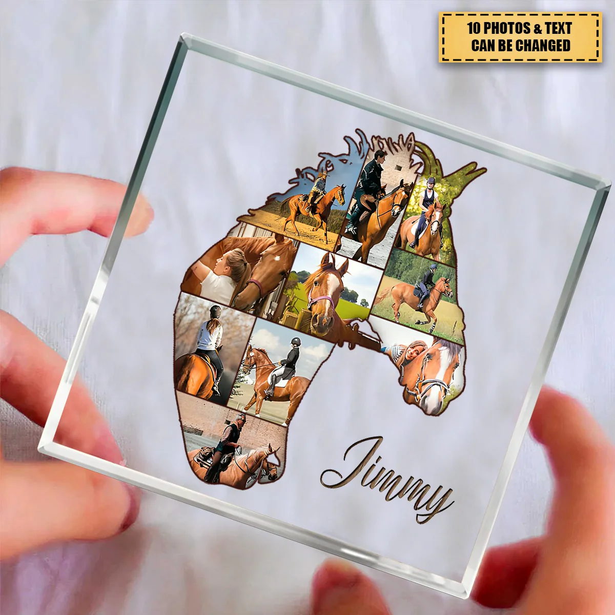 Horse Collage Photo Personalized  Acrylic Plaque Gift For Horse Riders, Horse Lover - Image 3