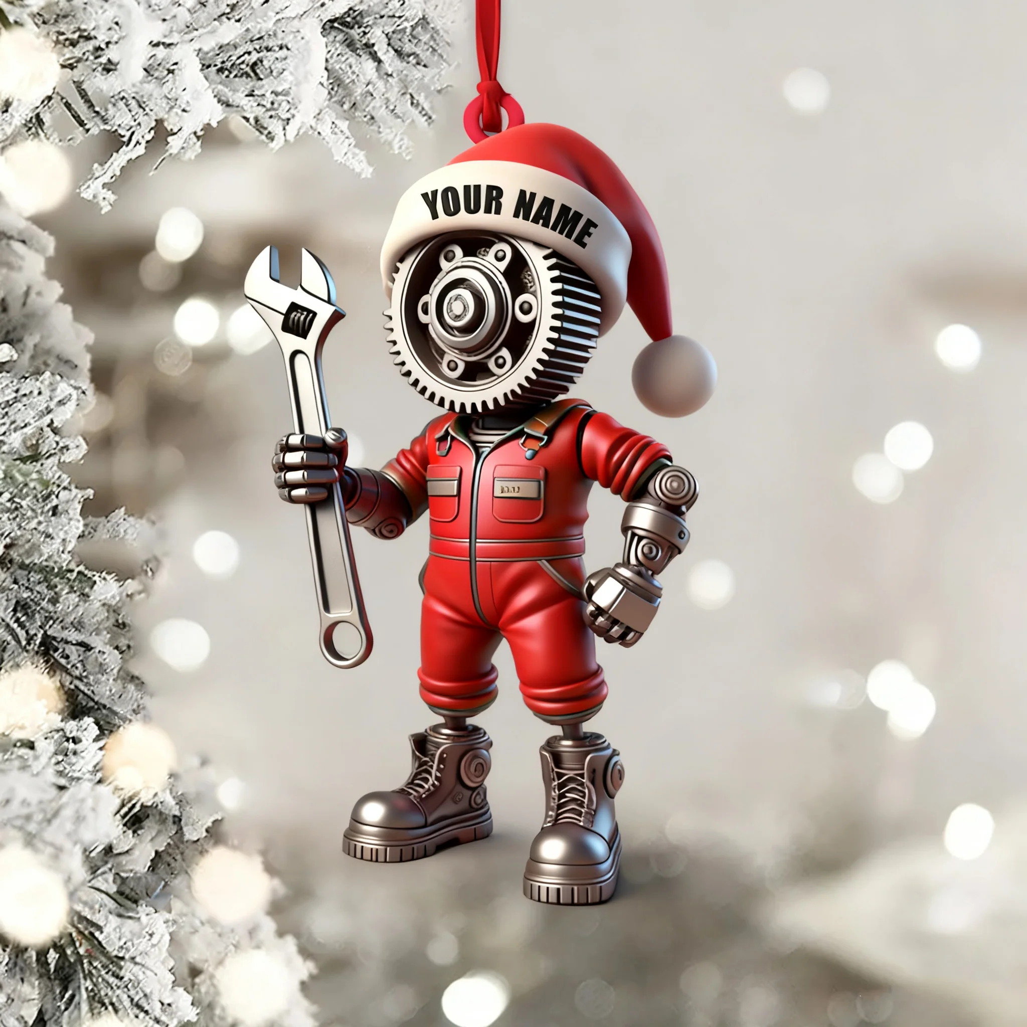 Mechanic, Home Decor, Christmas Ornament, Personalized Ornament - Image 2