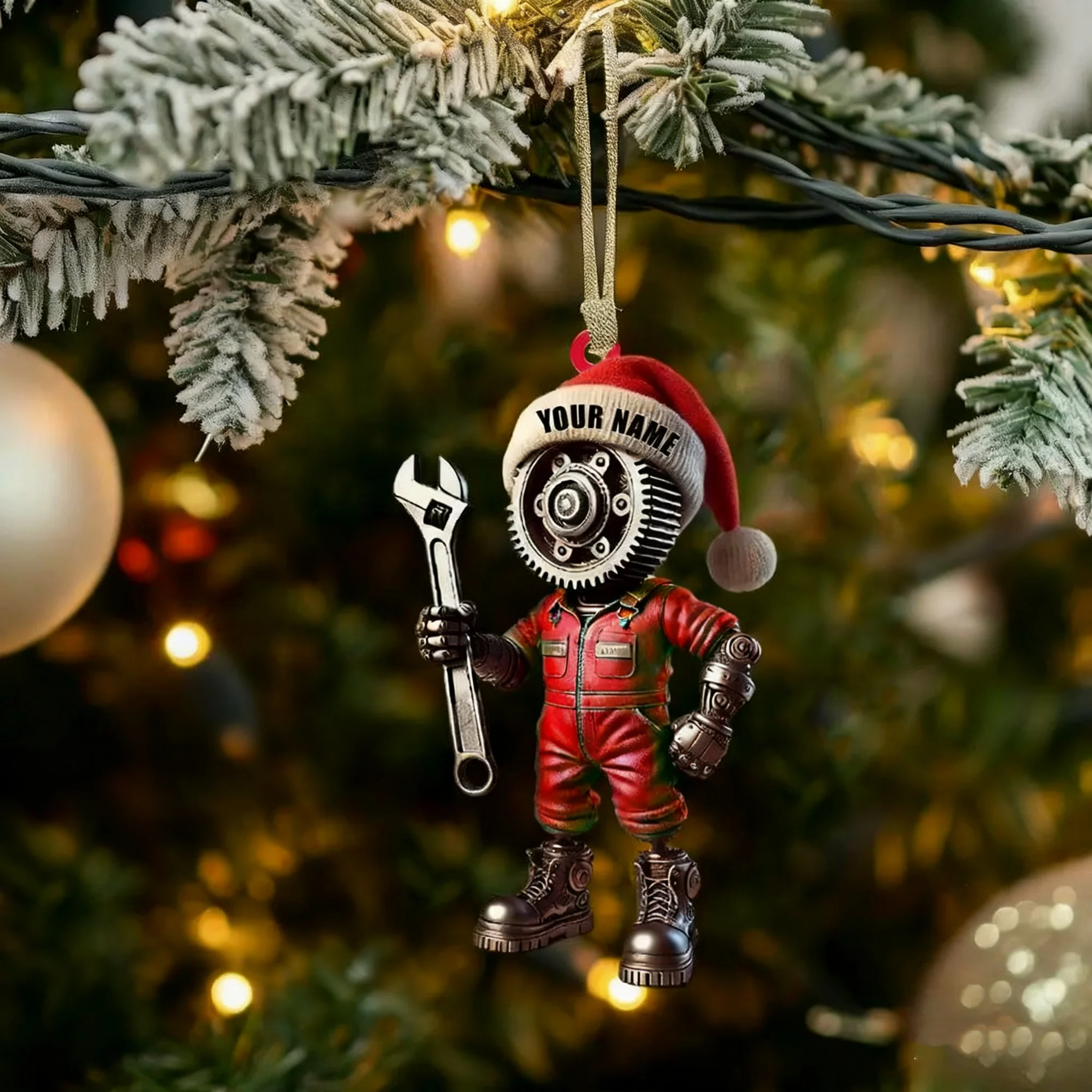 Mechanic, Home Decor, Christmas Ornament, Personalized Ornament - Image 5