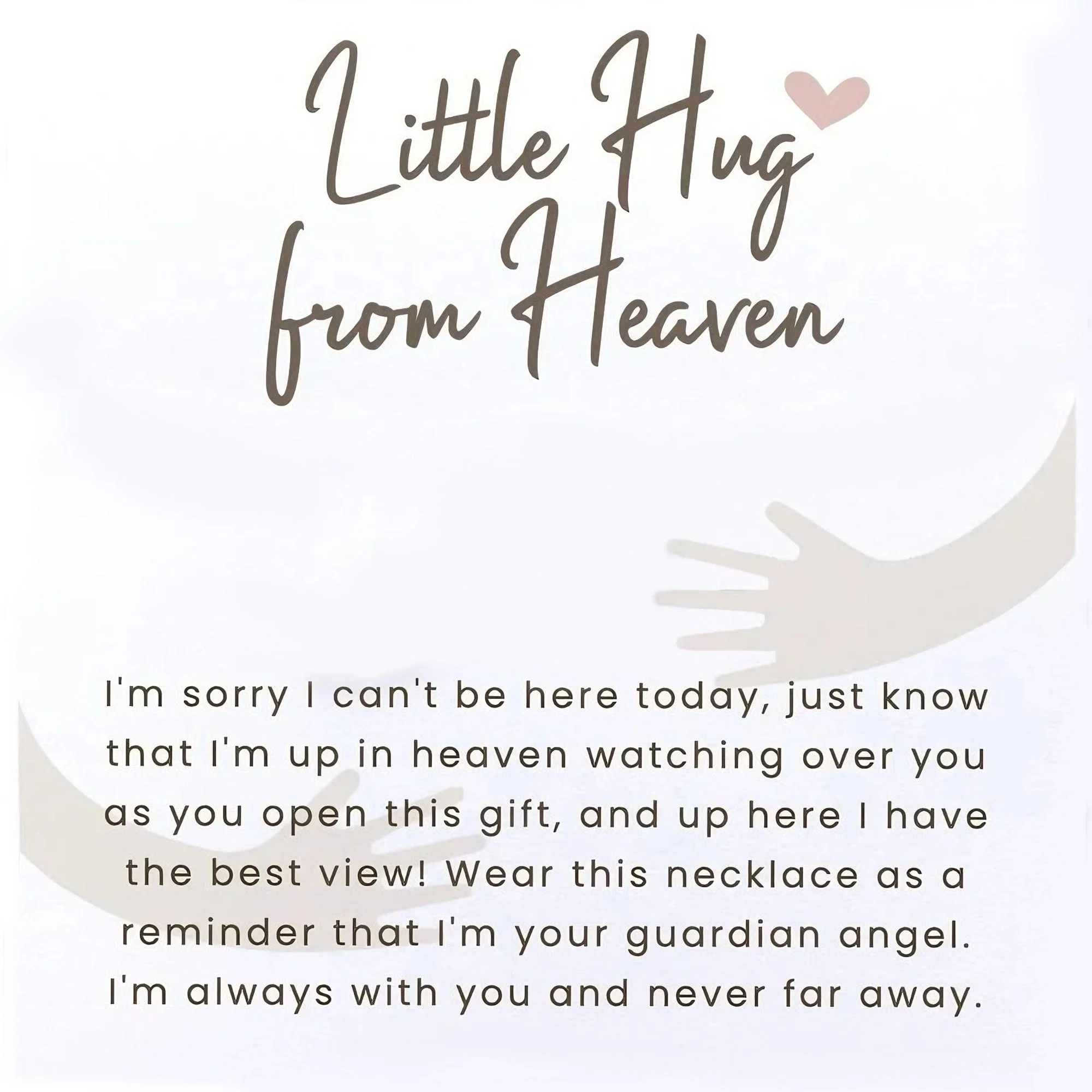Hug from Heaven Personalized Angel Wings Charm Necklace, Custom Initial Necklace, Sympathy Condolence Gift - Image 9
