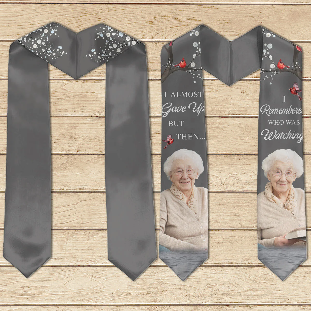I Almost Gave Up But Then I Remembered Who Was Watching - Personalized Graduation Stole - Image 7