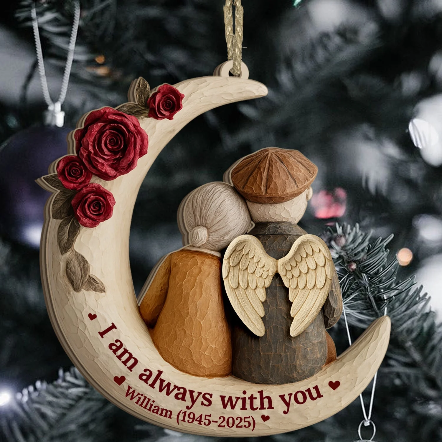 I Am Always With You - Personalized Acrylic Ornament - Image 2
